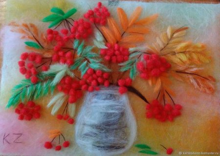 Поделка рябина