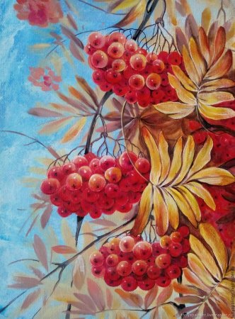 Рябина рисунок