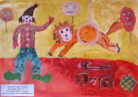 Детские рисунки на тему художник в цирке