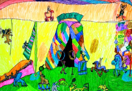 Детские рисунки цирк