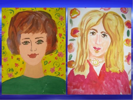 Портрет мамы рисунок