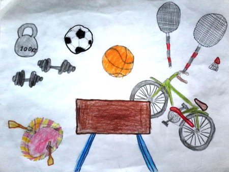 Рисунок на спортивную тему