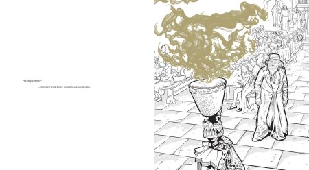 Раскраска Гарри Поттер Дамблдор