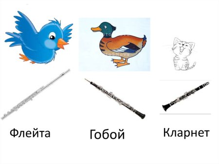 Герои из симфонической сказки Петя и волк