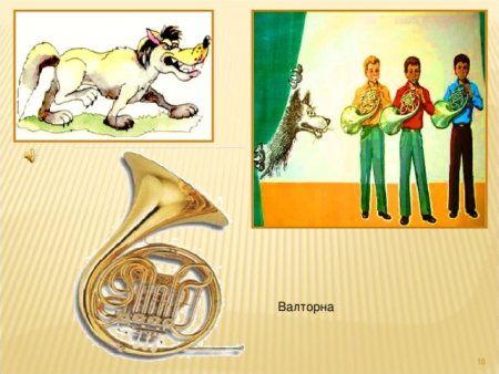 Петя и волк рисунок 2 класс