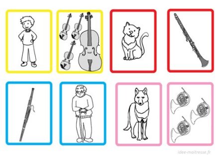 Петя и волк симфоническая сказка раскраска