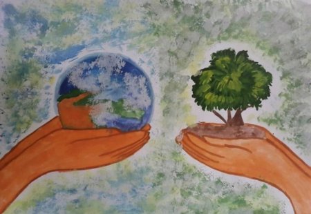 Рисунок на тему чистая природа