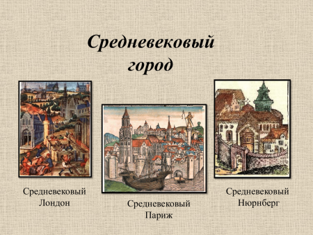 Возникновение средневековых городов