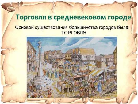 Торговля в средневековье