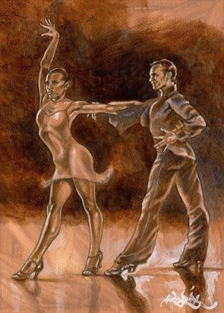 Живопись спортивные бальные танцы