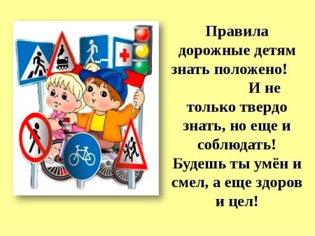 Правила дорожные знать каждому положено
