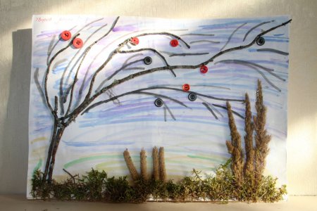 Рисование поздняя осень в подготовительной группе