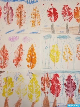 Аппликация на тему поздняя осень