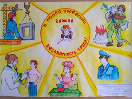 Охрана труда рисунки детей