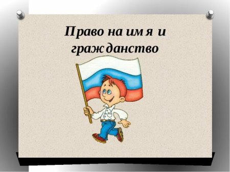 Право на имя и гражданство