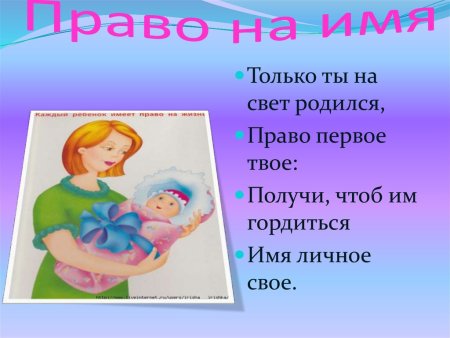 Право на имя и гражданство