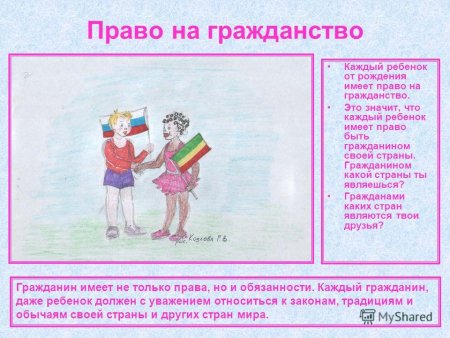 Дети имеют право на имя