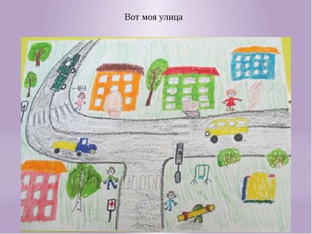 Рисование улицы нашего города в подготовительной группе