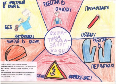 Рисунок на тему охрана труда