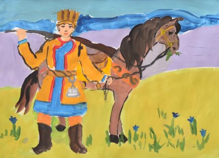 Памятник Салавату Юлаеву рисунок