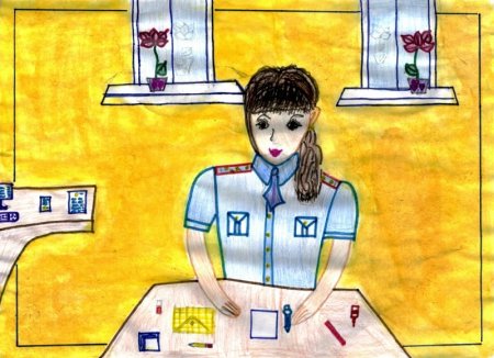 Рисунок на тему моя мама налоговый инспектор