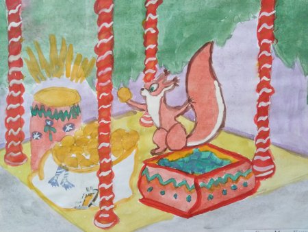 Рисунок к сказке о царе Салтане