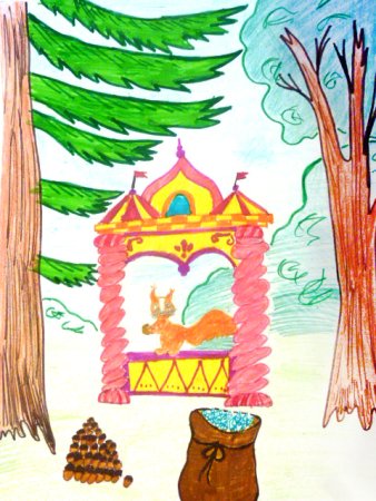 Пушкин сказка о царе Салтане Белочка