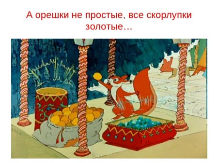 Отрывок про белку из сказки
