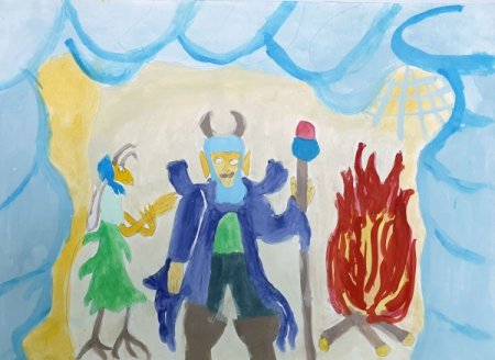 В пещере горного короля рисунок