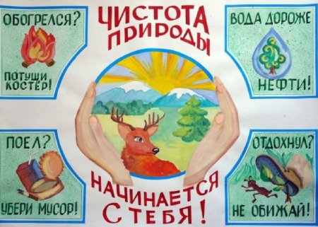 Плакат на тему защита природы