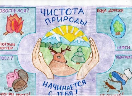 Плакаты о чистоте природы