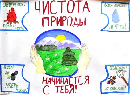 Плакаты о чистоте природы