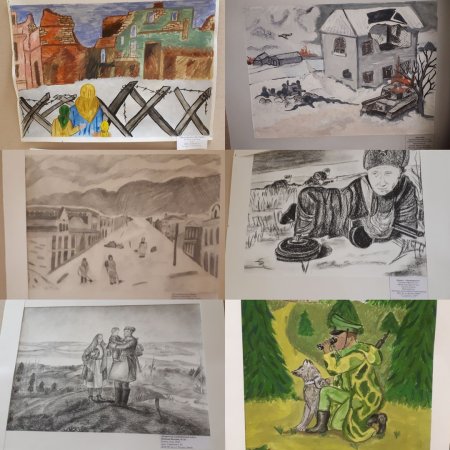 Освобождение города от немецко фашистских захватчиков рисунки