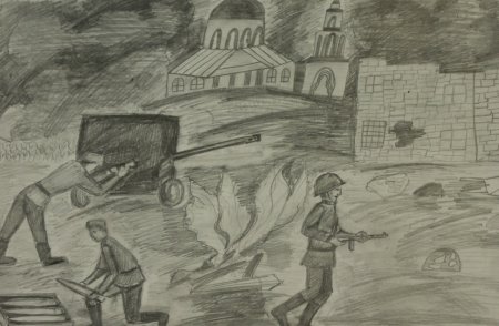 Рисунок освобождение от фашистских захватчиков