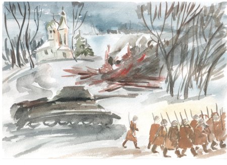 Рисунок освобождение города