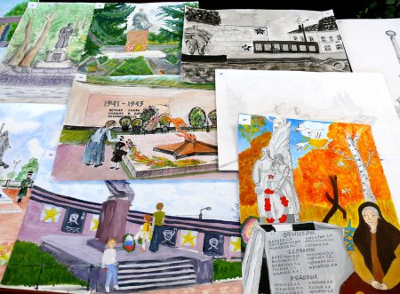 Памятник Победы рисунок