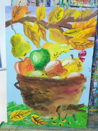 Рисунок на тему Золотая осень