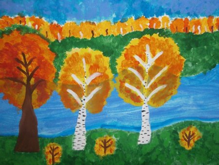 Дары осени рисование 1 класс