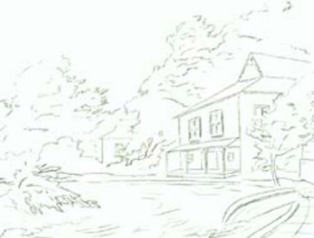 Усадьба Абрамцево зарисовки