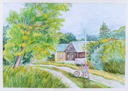 Я покинул родимый дом Есенин рисунок