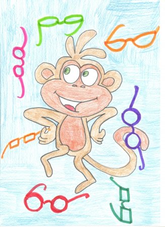 Рисунок к басне мартышка и очки