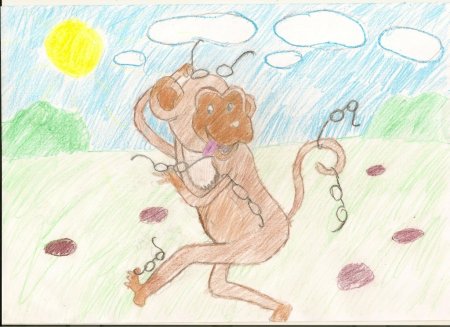 Мартышка и очки басня раскраска