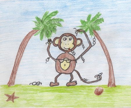 Рисунок к басне Крылова мартышка и очки 3 класс