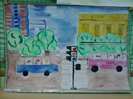 Аппликация по ПДД В старшей группе