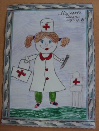 Детские рисунки врачей