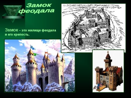 Рыцарский замок феодала