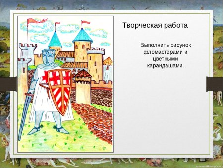 Каменный замок средневековья спереди