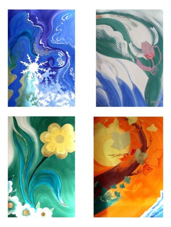 Рисование теплые и холодные цвета