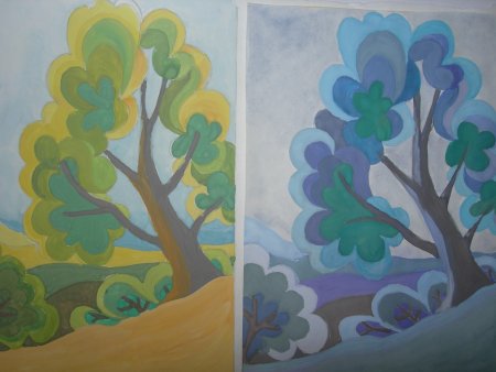 Детские рисунки красками