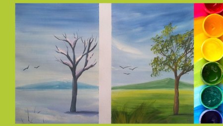 Картины в теплых и холодных тонах